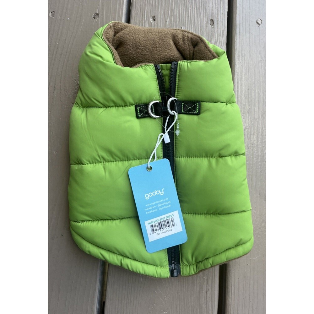 GOOBY Dog Green Sports Vest Jacket Small Dog New With Tags